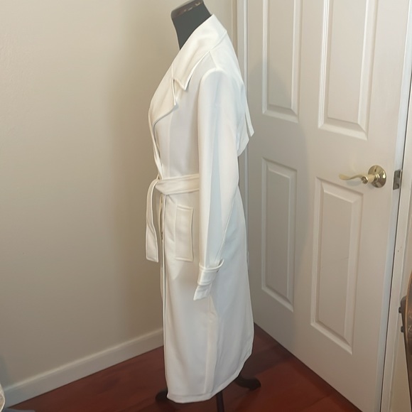 New Bagatelle Collection Off White Trench Coat jacket - Picture 14 of 17